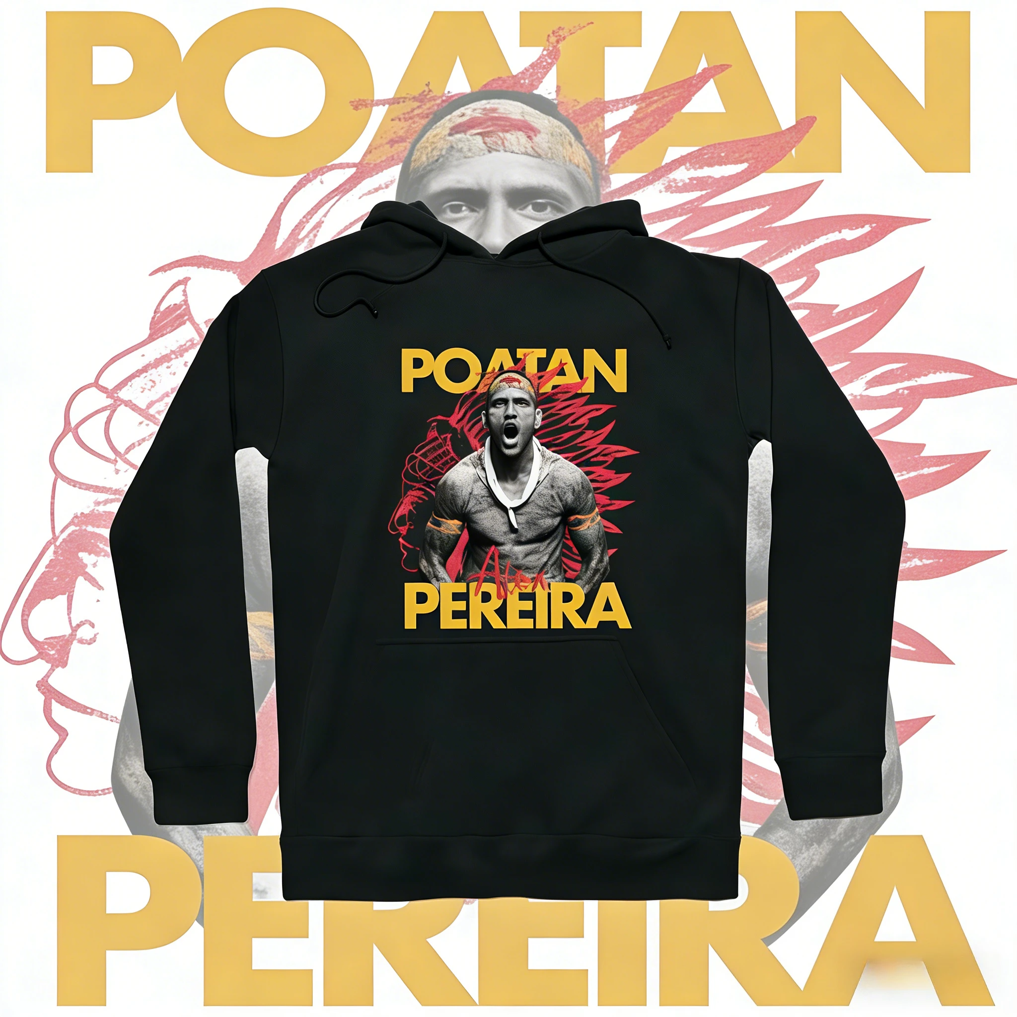 

UFC Alex Pereira 2026, осенне-зимняя коллекция, 100% хлопок, удобная повседневная толстовка с капюшоном, подходит для мужчин и женщин