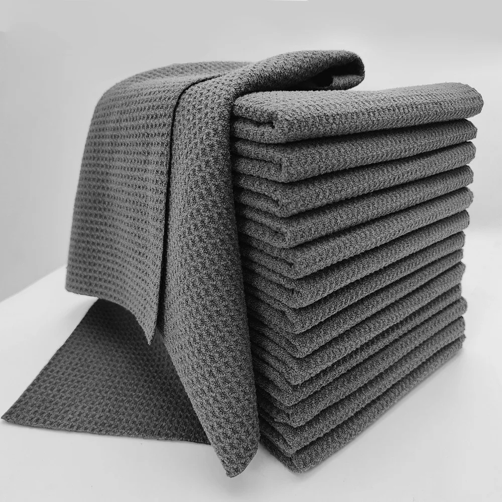 Microfiber Car Washing Towel Waffle honeycomb car wash towel Cleaning Towels High Absorbent Drying Cloth Wash Towel for Car