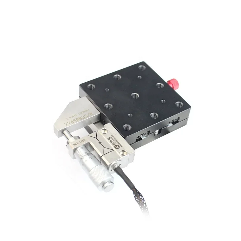 P83SX65 Piezo Micrometer with Piezo Stage Integrated on Manual Micrometer for Millimeter Travel and Nano Resolution Positioning