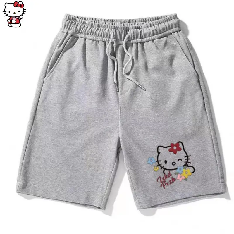 サンリオかわいいショーツハローキティ夏かわいいビーチパンツスポーツルーズカジュアル快適な通気性漫画ハイエンドギフト