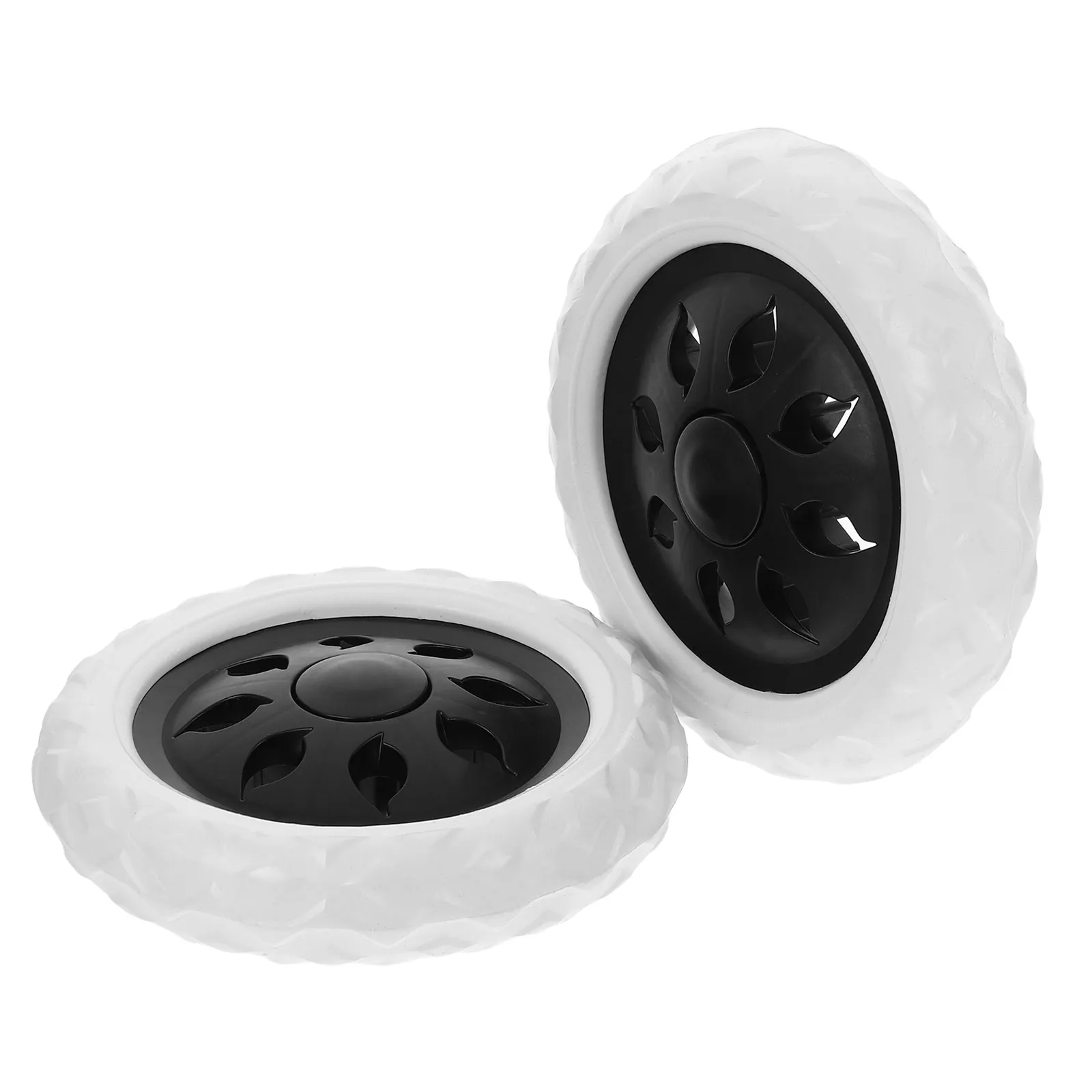 Shopping Cart Caster Wheels 2pcs Heavy Duty Replacement Trolley Luggage Industrial Caster Wheel Set