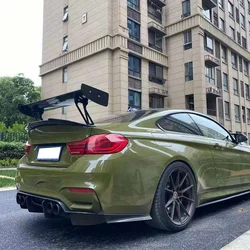 For Bmw M2 M3 M4 Universal Gts Spoiler Rkp Style Real Carbon Fiber Rear Tail Wing Trunk Lip Car Products Exterior Parts