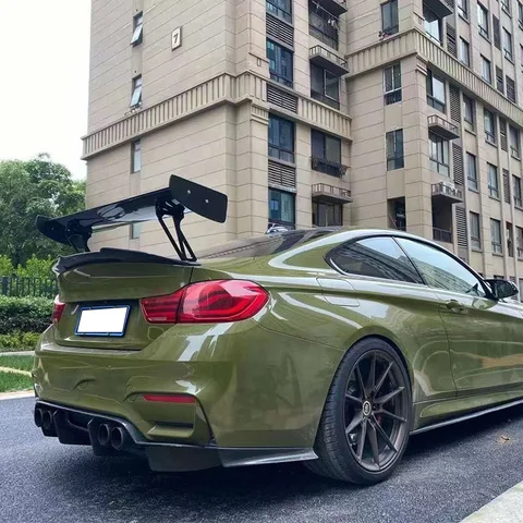For Bmw M2 M3 M4 Universal Gts Spoiler Rkp Style Real Carbon Fiber Rear Tail Wing Trunk Lip Car Products Exterior Parts