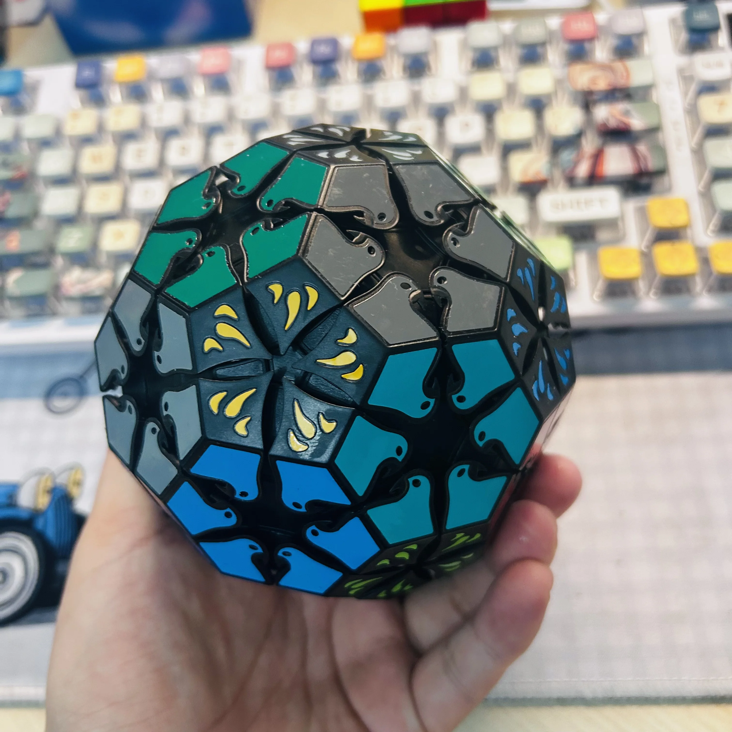 VerryPuzzle Love Bird Cube Magic Cube Puzzle Colección de cuerpo negro Juguetes