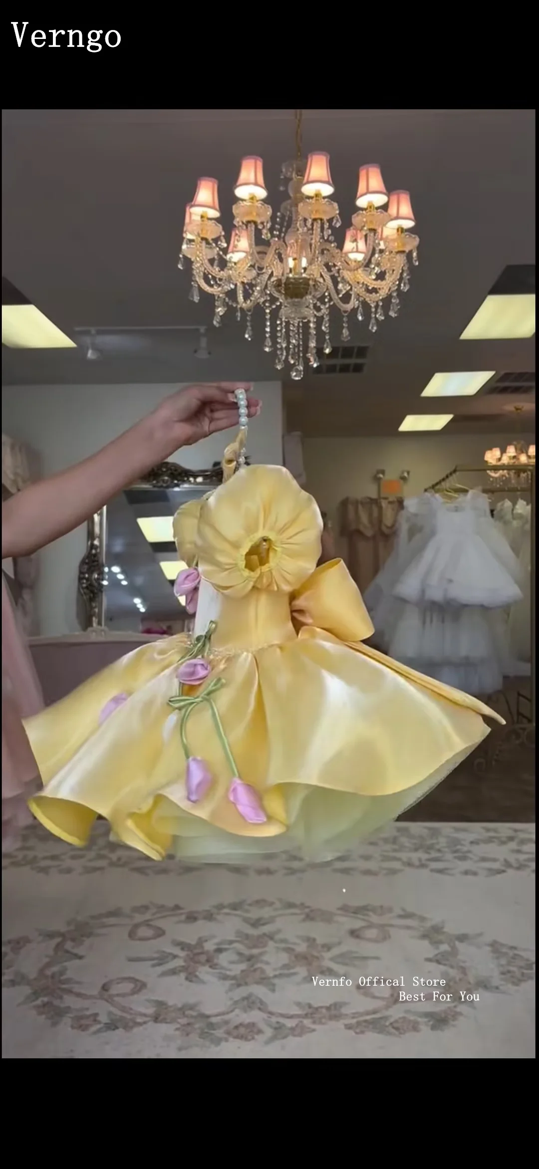 verngo-–-robe-de-luxe-en-satin-jaune-brillant-pour-filles-tenue-de-fete-d'anniversaire-manches-courtes-ligne-a-tenue-de-celebrite-pour-enfants-personnalisee