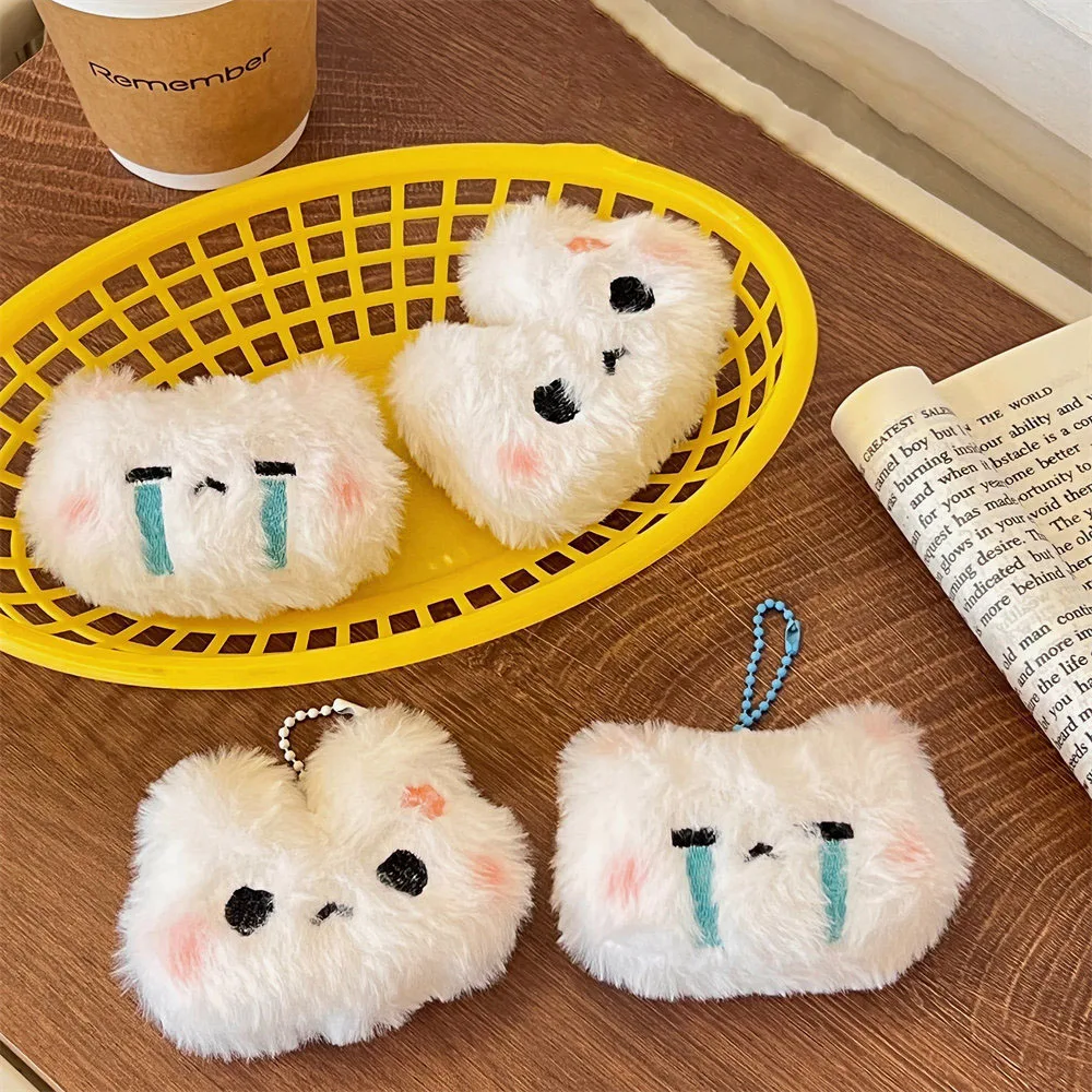 Cute Plush Bunny Teddy Bear Pendant Student Backpack Decoration Accessories Super Cute Keychain ﻿ image 2