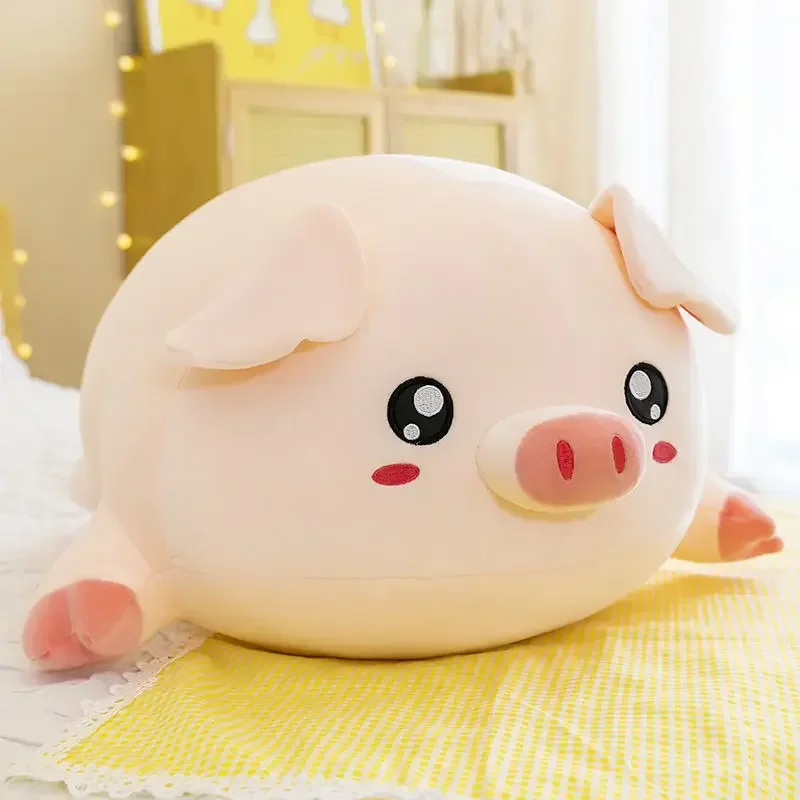 Multi-Size Squish Pig Plush Toy (40-80cm) Super Soft Stuffed Animal Pillow Cushion Cute Nursery Decor Gift for Kids Baby Comfort