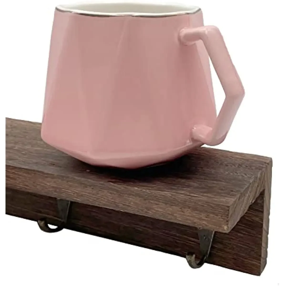 Soporte para tazas de café, decoración de pared de cocina para granja, estación de café, organizador de tazas, exhibición de tazas, 2 piezas por