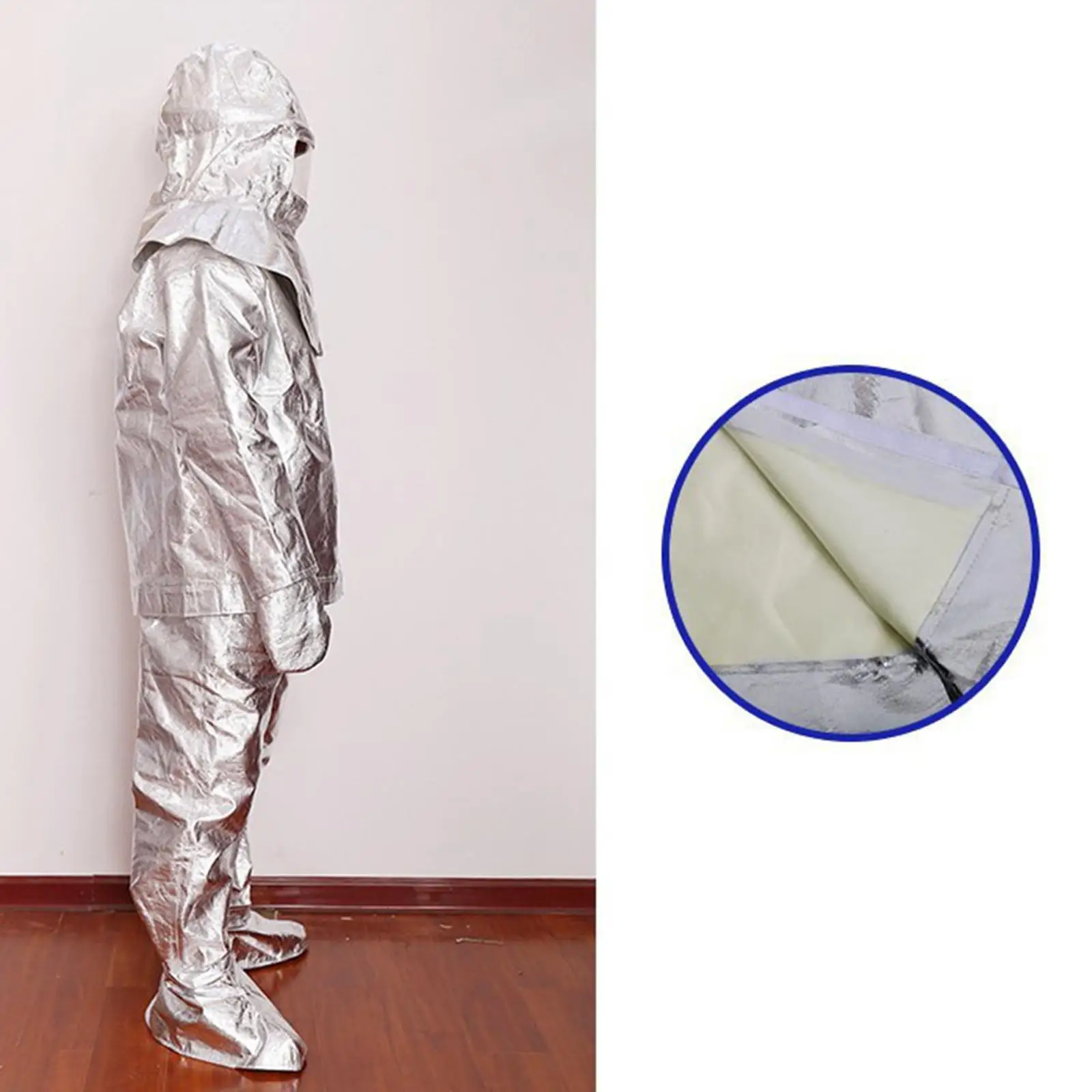 Fire Resistant Suit Set Heat Resistant Suit Flameproof Aluminium Foil Suit Anti Thermal Suit with Features for Sui