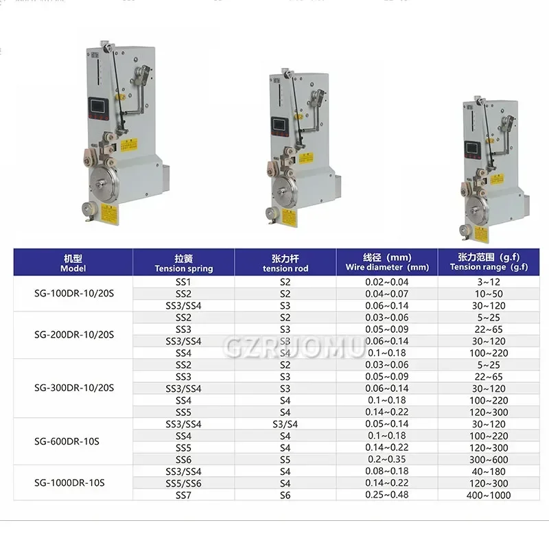 SG Series Servo Tensioner DC24V Active Wire Feed Real-time Display of Dynamic Tension Value 0.02~0.48mm Line