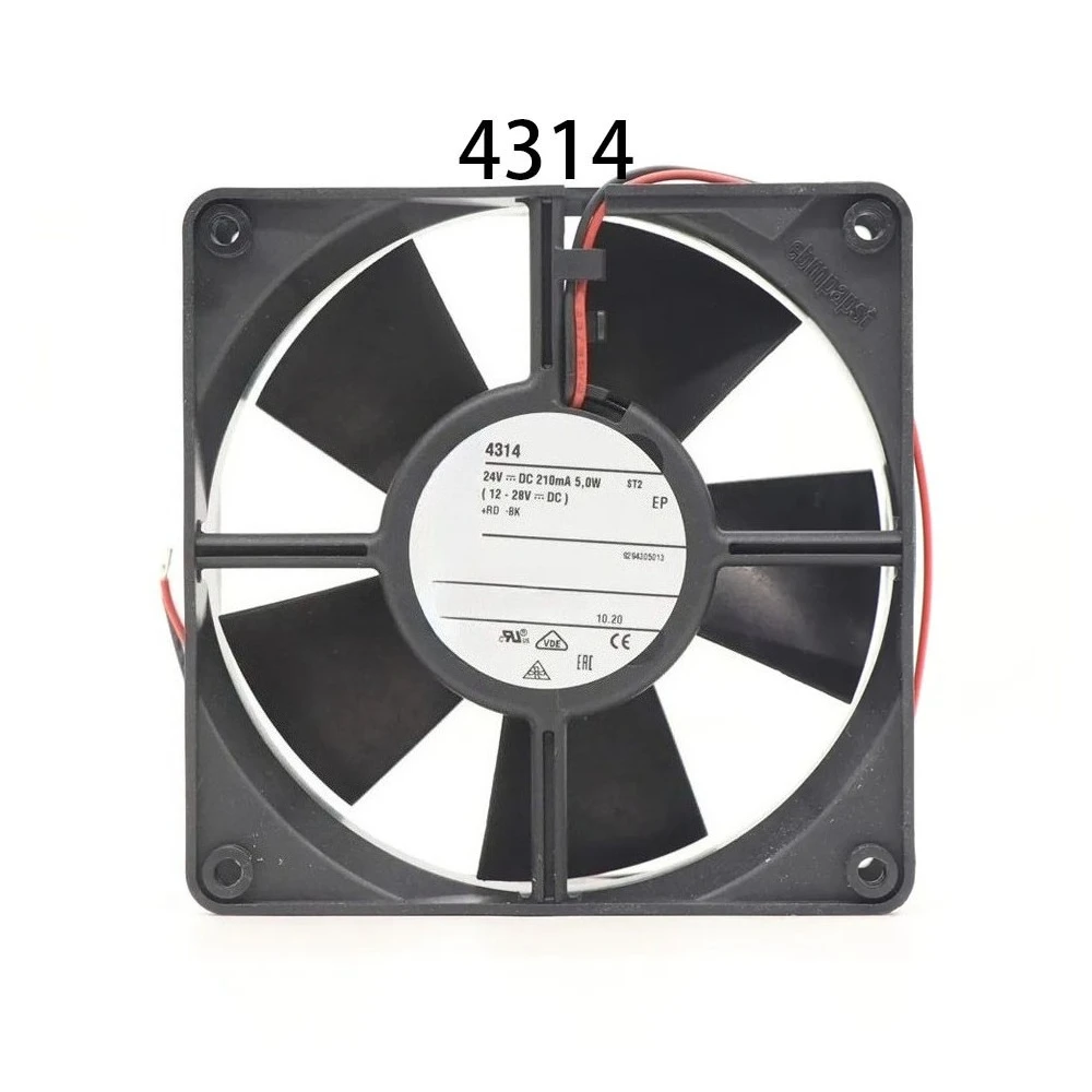 

Brand new FOR Ebm-paps Durable Chassis Cooling Fan DC 24V 5W 210mA 120*120*32MM 4314