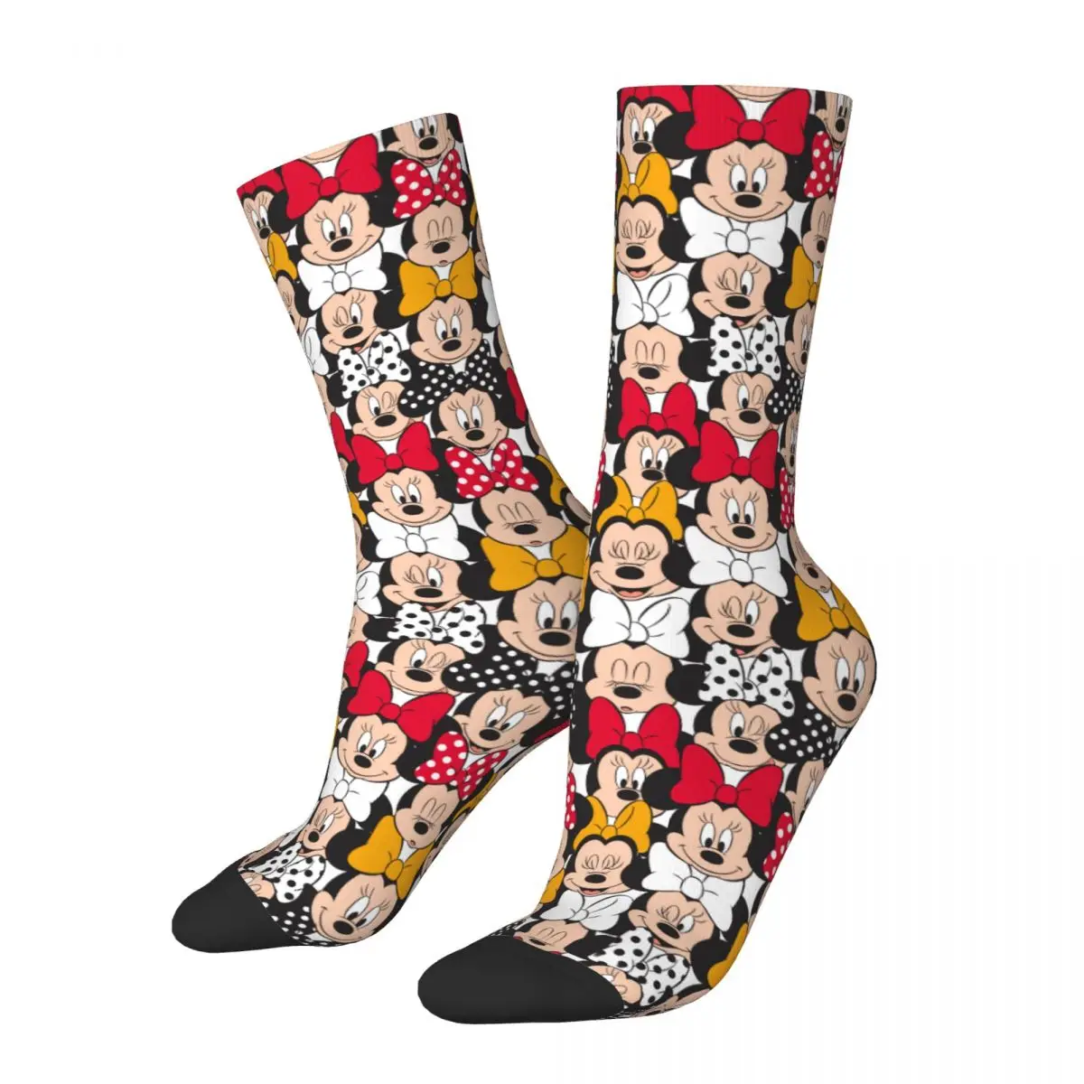 Girls Harajuku Socks Minnie Mouse Kawaii Accessories Cute Mickey Donald Goofy Stockings Suit For Spring Autumn Winter