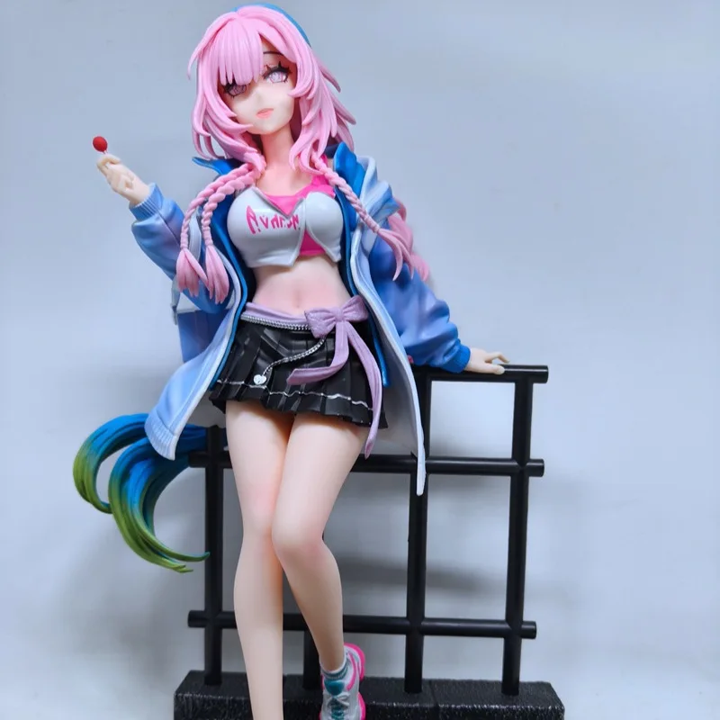 Honkai Star Rail Cyrene GK Statue with Railing Base Chimera Pet Ximilu Standing Pose Anime Collectible Desktop Ornament Gift