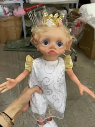 35cm Reborn Fairy Elf Real Picture Lifelike Soft Silicone Baby Tinky Already Painted Finished Reborn Doll Art Collectible Doll