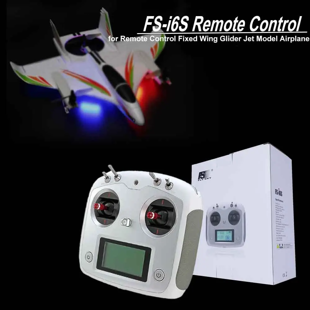 

FLYSKY Transmitter FS-i6S FS i6S 2.4G 10CH AFHDS Controller iA6B iA10B Receiver for RC Cars Boats Drone Toys
