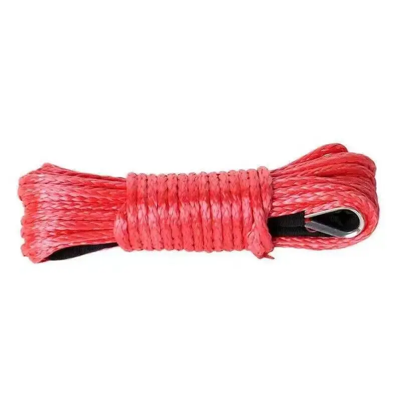 8200 Pound Electric Winch Rope Nylon Rope High-strength Fiber Rope 6mmx15m Car Trailer Trailer Belt