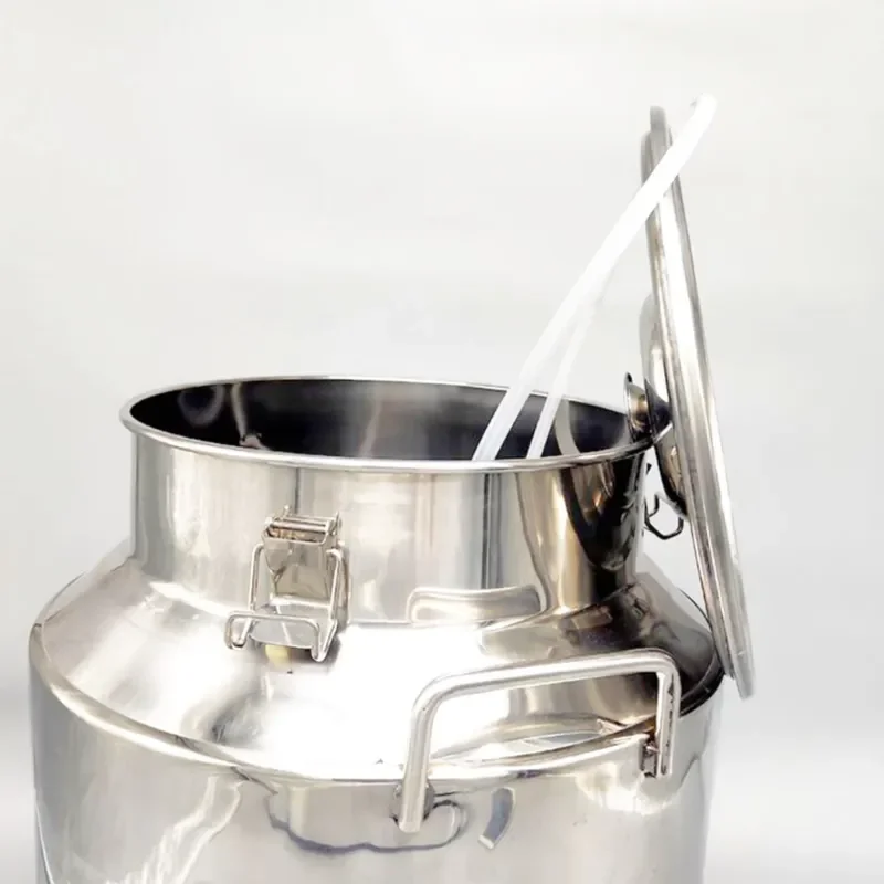 Stainless Steel Milk Collection Bucket with Faucet Large Capacity Liquid Container for Dairy Farming Storage Jug Professional