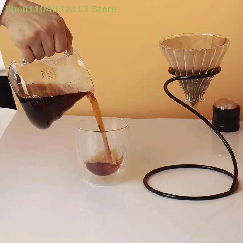 petitePour Over Coffee Rack Coffee Maker Drip Filter Cup Rack Stand Brewer Holder Hand Drip Bracket Pour Over Dripper Maker Drip