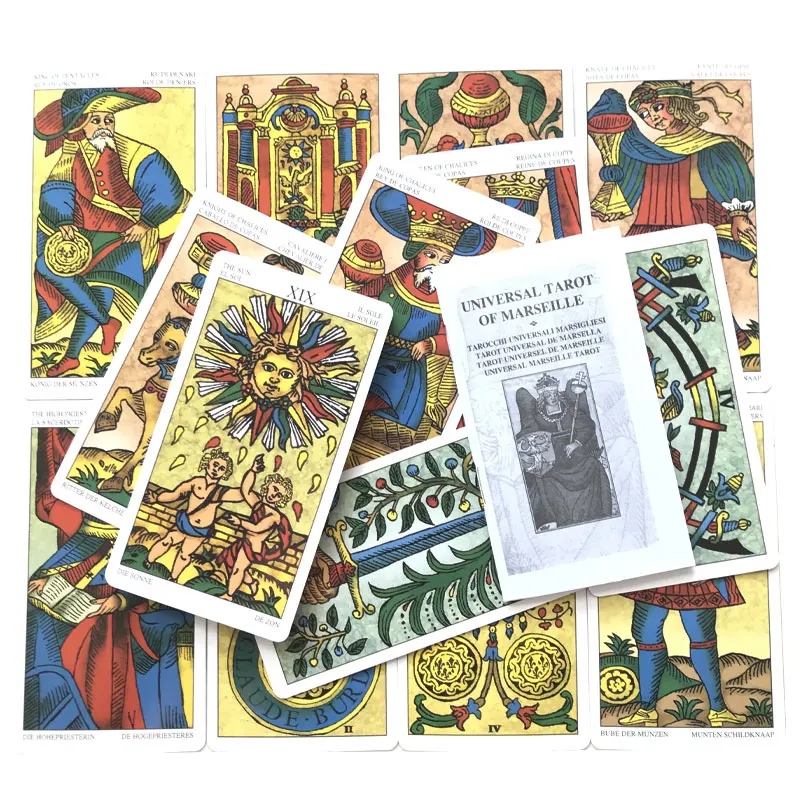 Universal Tarot of Marseille Paper Card Game Entertainment Fate Divination Card Tarot And A Variety Of Tarot Options PDF Guide