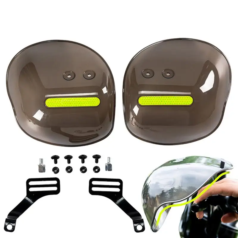 

Electric Vehicle Hand Guard Windshield Motorcycle Handlebar Cover Sunshade Rainproof Windshield With Night Reflective Strip