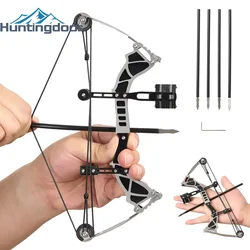 12lbs Archery Mini Compound Bow Set  Indoor and Outdoor Leisure Decompression Compound Bow Parent-child Interaction Shooting Bow