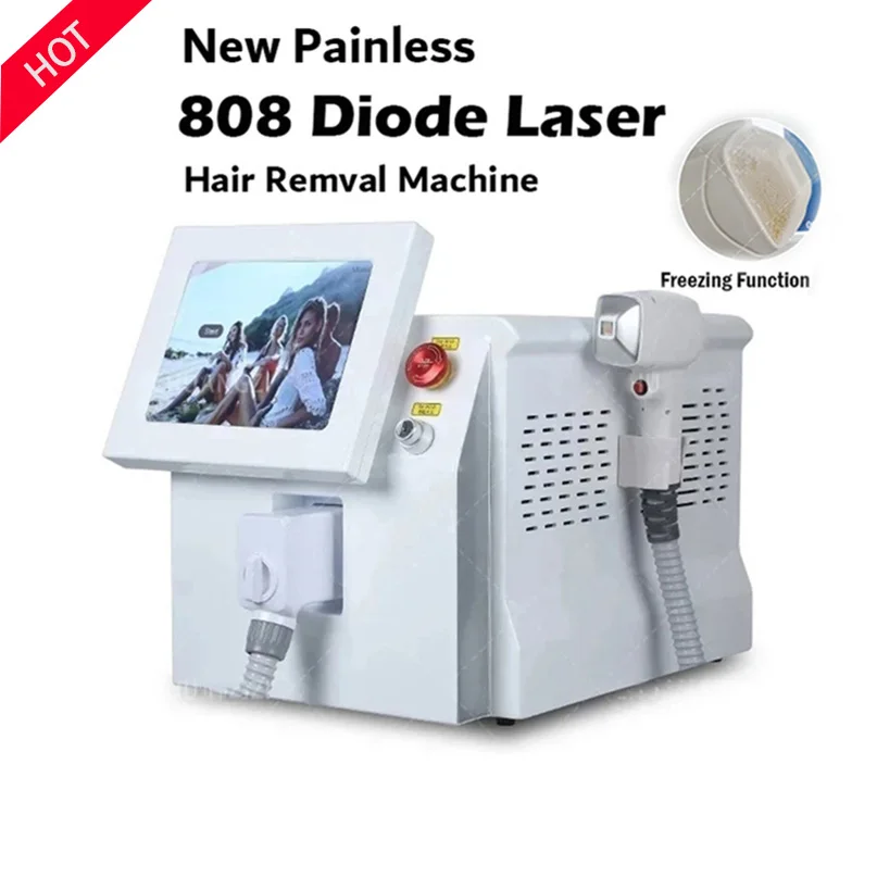 

Portable Diode Laser Hair Removal Machine 2000W 3Wavelengths 755NM 808NM 1064NM Permanent Painless Facial And Body Hair Removal