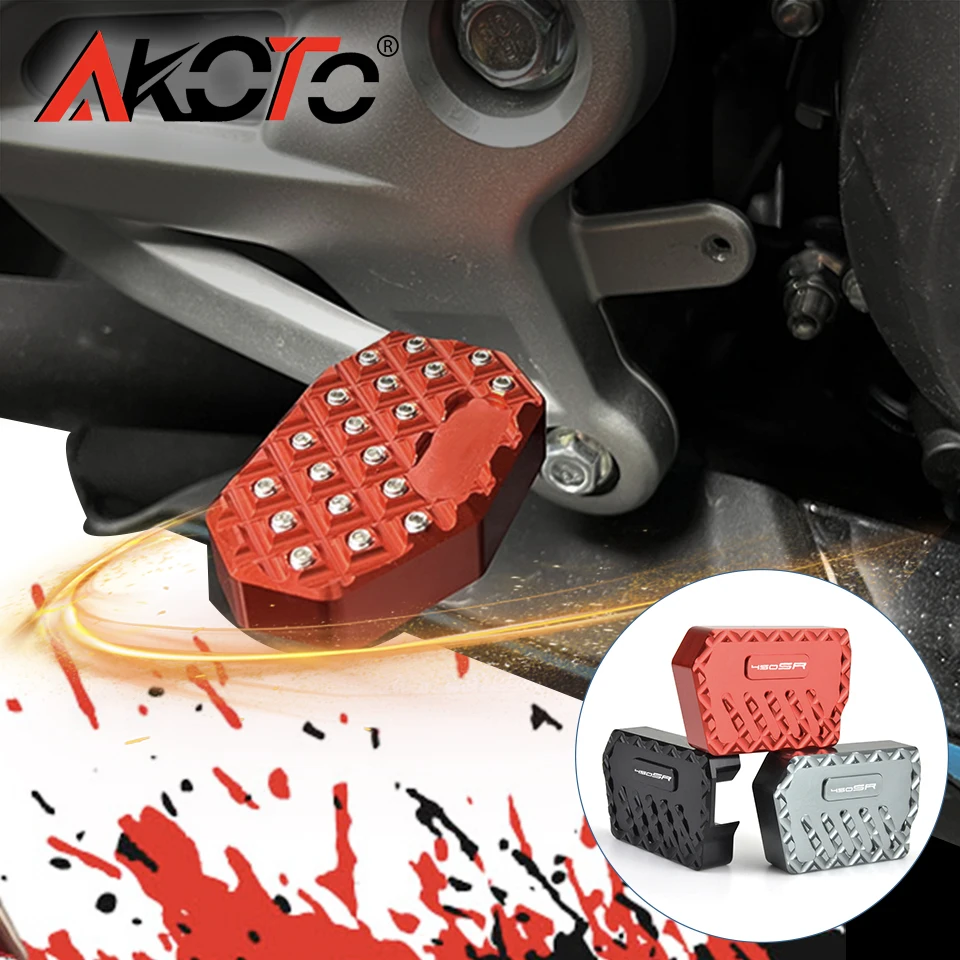 NEW FOR 450SR 450 SR SS NK 450SS Motorcycle Rear Foot Increased Anti-Slip Pedal Brake Lever Lengthened Pedal Pad Accessories