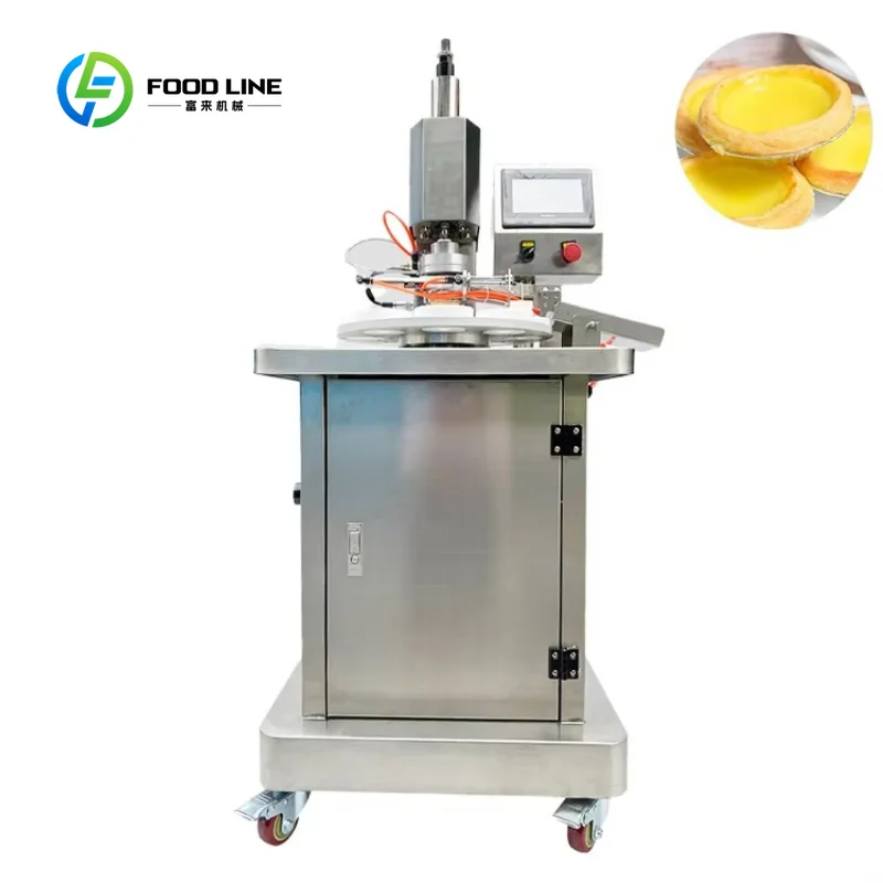 Customized Automatic Egg Tart Shell Forming Machine Multi-Station Rotary Commercial Egg Tart Making Machine
