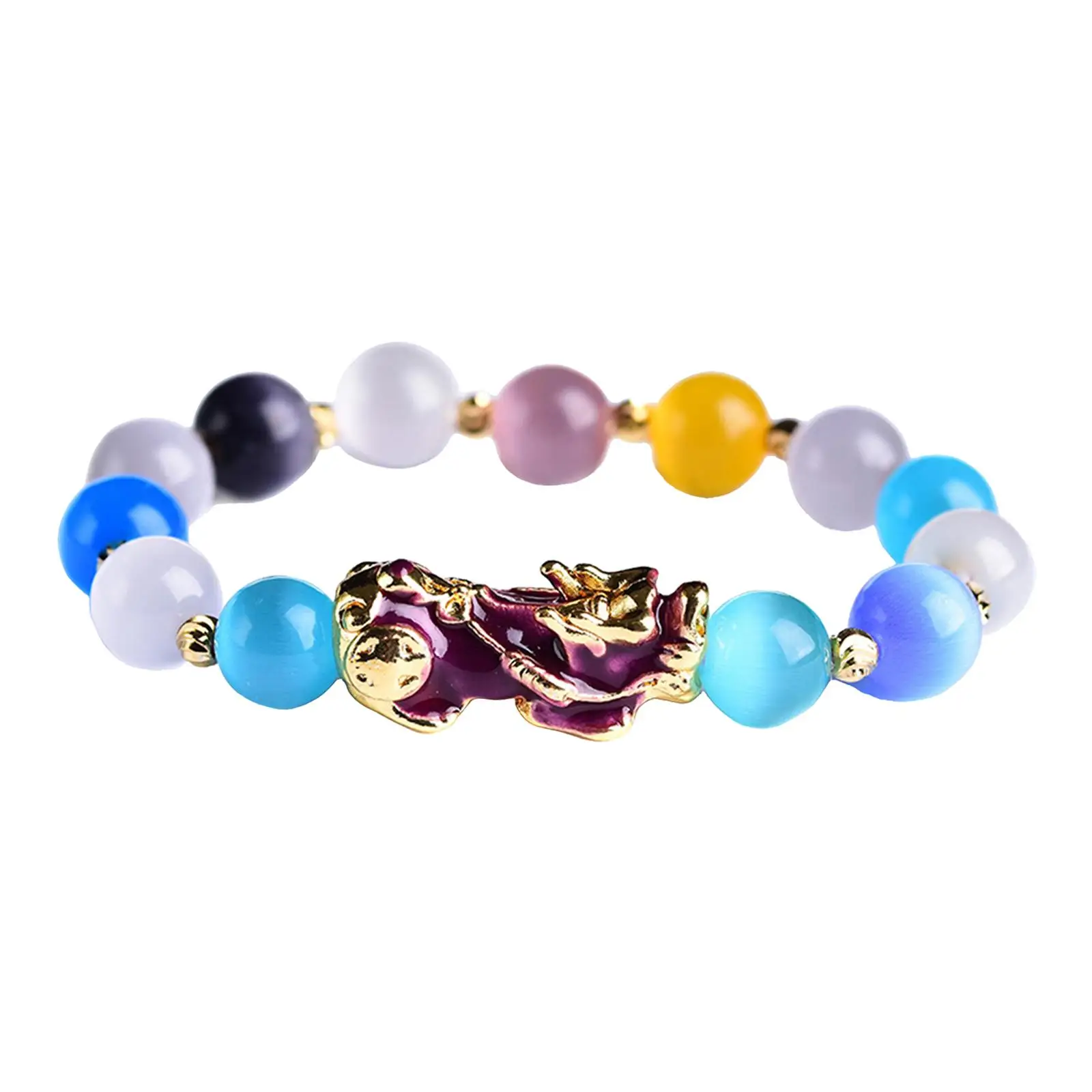 Beaded Bracelet Pixiu Pi Yao Pendant Chinese Style Exquisite