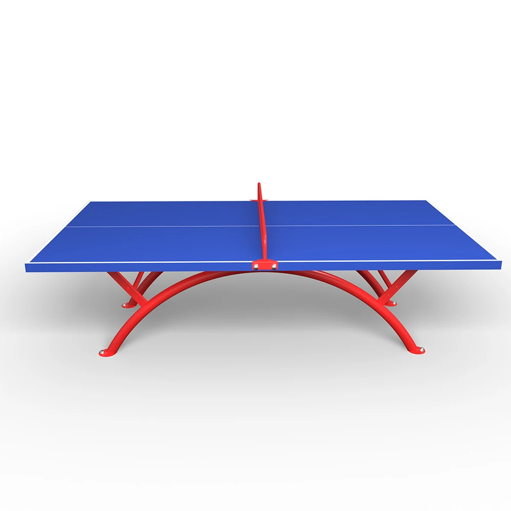 Factory Supplier   SMC Material Steel Frame Foldable Outdoor Ping Pong Table with Net Table Tennis Tables