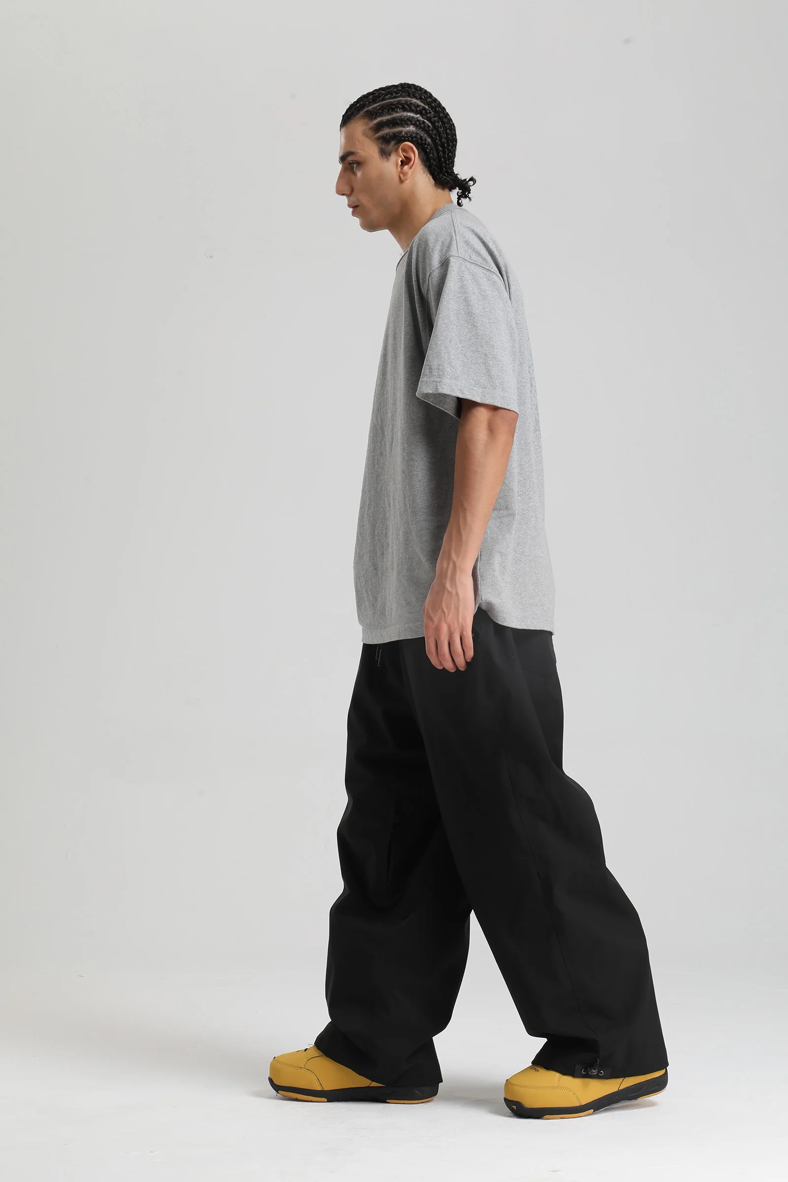 Gsou Snow 2025, Unisex-Cargohose mit lockerer Passform – wasserdichte, winddichte Snowboardhose für Damen und Herren, Winter-Schneeausrüstung – Detail 6