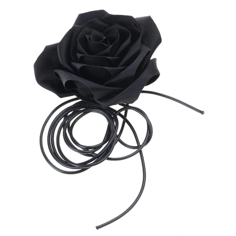 

652F Handmade Weaving Waist Rope for Women Lady Dress Waist Belt with Flower Decorative Fashion Female Skirt Waist Rope