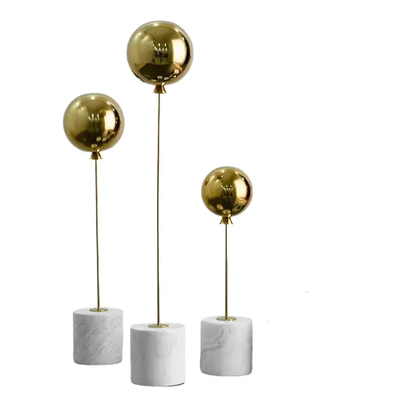 

Декоративные украшения из натурального мрамора, креативные модели металлических воздушных шаров, абстрактные художественные скульптуры в виде глобуса, эстетическое украшение комнаты