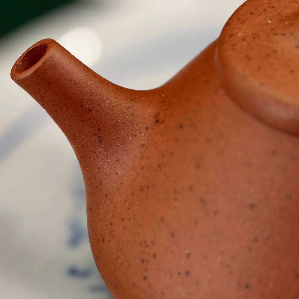 Yixing Aged Red Clay Ziye Shi Piao Pot Handmade Zisha Red Clay High-Temperature Fired REACH Certified Food-Safe No Additives Tea