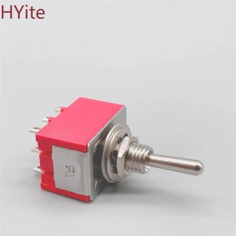 1 pcs NEW Red 9 Pin ON-OFF-ON 3 Position Mini Toggle Switch AC 6A/125V 3A/250V