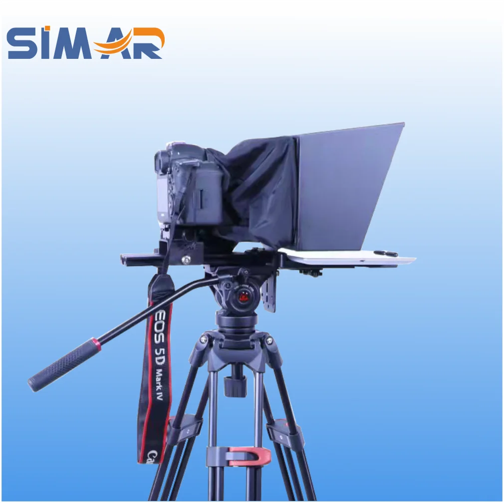 Simar suporte 8-13 Polegada controle remoto sem fio portátil tablet teleprompter para estúdio streaming ao vivo