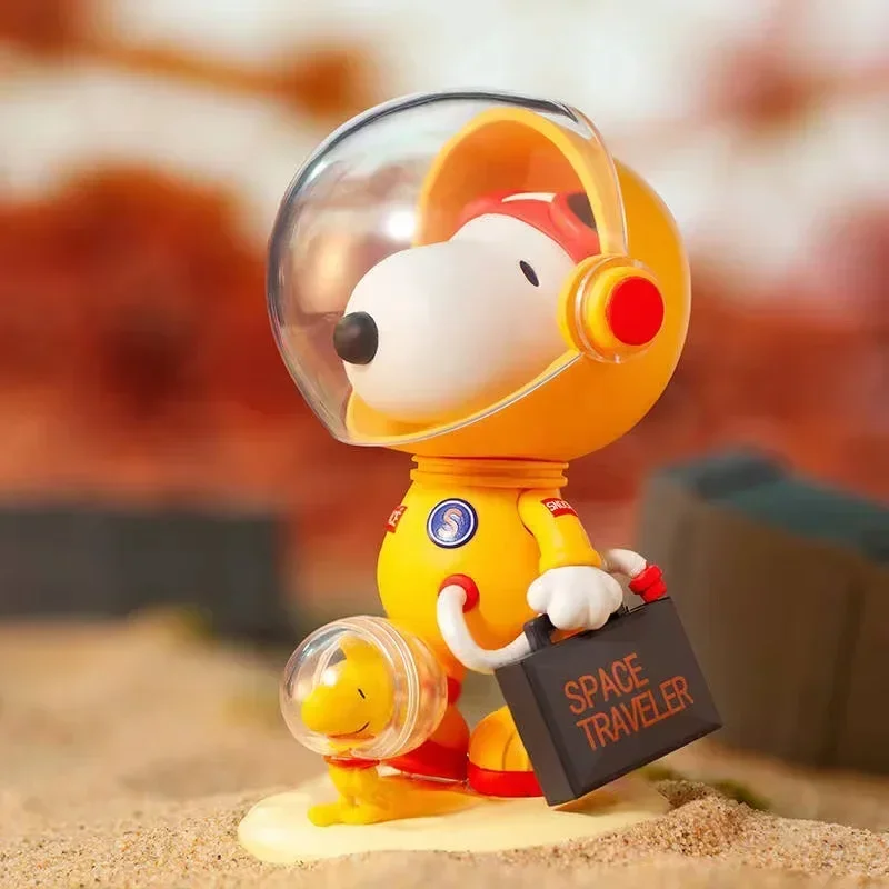 

POP MART Snoopy Space Series Kawaii аниме фигурка слепая коробка игрушки-сюрприз загадочные куклы для девочек подарок