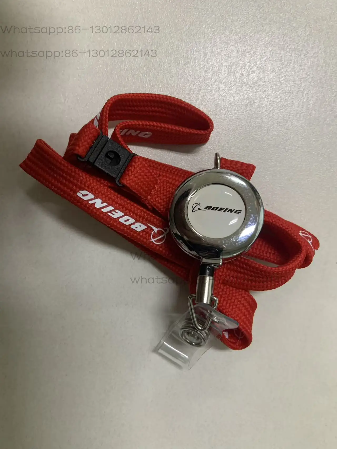 Narrow version lanyard + metal easy-pull buckle civil aviation certificate card sleeve lanyard new model