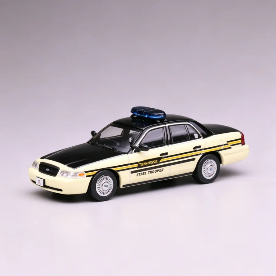 

1:64 Crown Victoria Tennessee Highway Patrol simulation Alloy Mini Car Model Hobby Collection Decoration Toy Gift