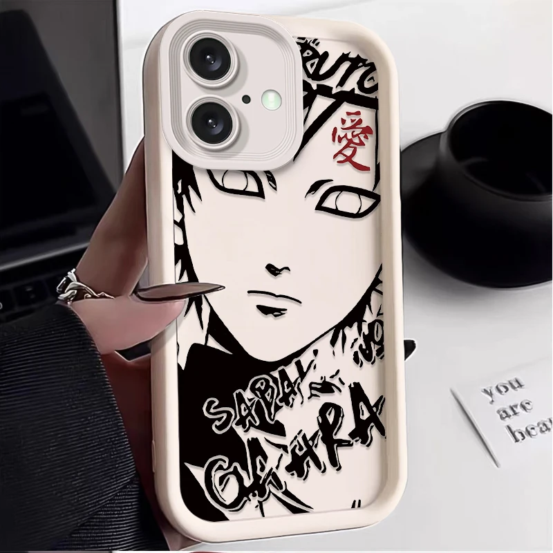 الفاخرة أنيمي N-Naruto غطاء من السيليكون آيفون 16E 16 15 14 13 12 11 برو ماكس X XR XS SE 2020 SE4 7 8 زائد لينة غطاء مقاوم للصدمات