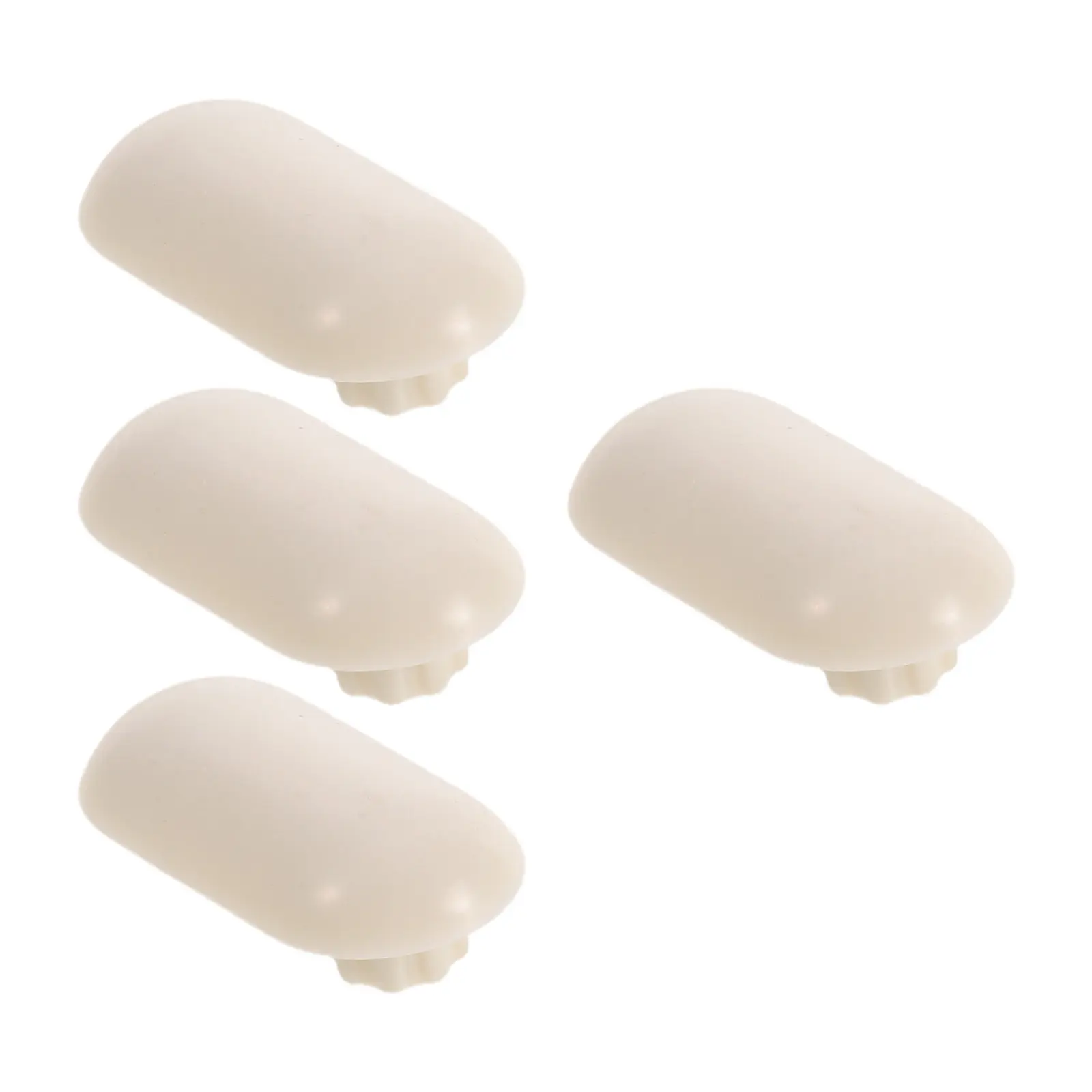 4Pcs Toilet Seat Bumpers Gray Noise Reducing Non Slip Lid Buffers Replacement Pads for Home Office Bathroom Toilet Seat