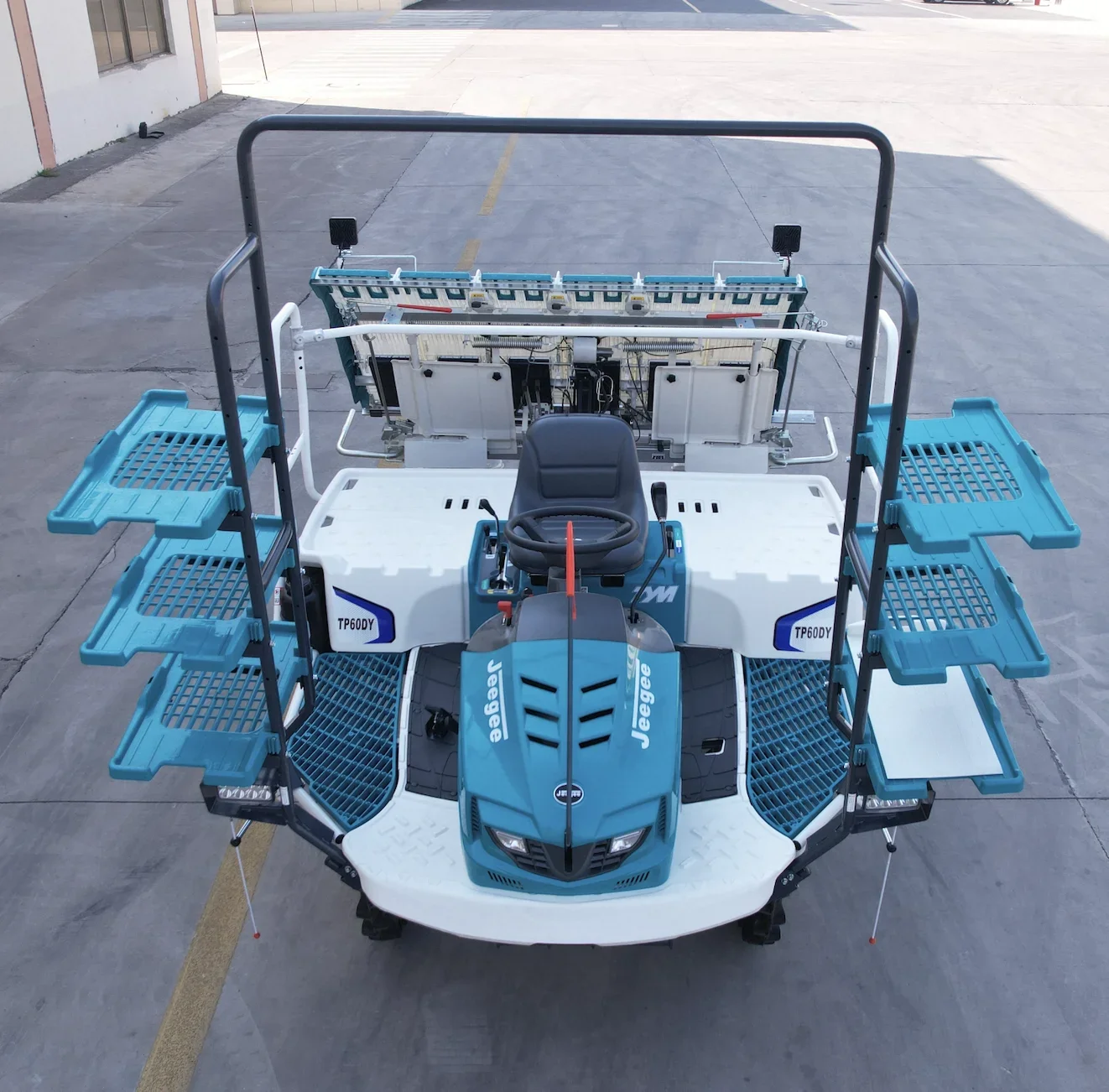 High Quality 6 Row Riding Core Engine High Speed Rice Transplanter for Farm Use