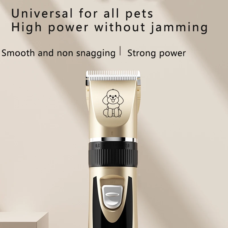 Aparador profissional para animais de estimação, elétrico, sem fio, aparador de cães, recarregável por usb, display lcd de baixo ruído