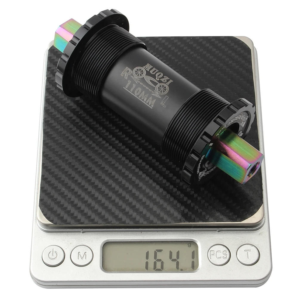 Titanium Alloy Square Hole Ceramic Central 110mm Folding Fixed Gear Road Mountain High Abrasion Resistance