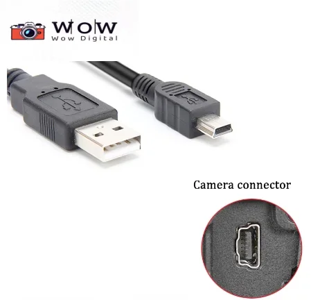 Canon usb cable mini5p T-port USB Data Transfer Cable Cord Lead Wire For Canon EOS 1100D 1200D 2000D IFC-300PCU SX130 ZR950 USB