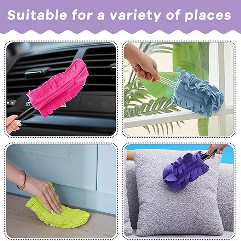 Duster Refills For Cleaning Replacement Duster Pads For Multi Surfaces Reusable Duster Refills Dust Removal Brush Heads Cleaning