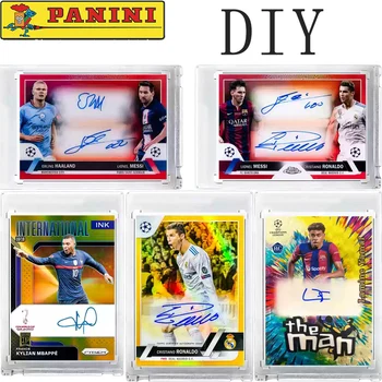Panini 1/1 ฟุตบอลดาว DIY คอลเลกชันโฮมเมดการ์ด Beckham Messi Ronaldo พัดลมของขวัญสต็อก Fast Shipping