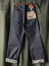 Rugged Bronson S801XX Slub Raw Selvage Denim Jeans 1943 Vintage Waist Overalls Rigid