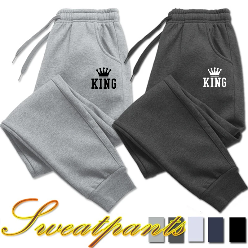 

New Soft Cotton Sweatpants Men and Women Long Pants Jogger Trousers Casual Sports Fitness Solid Jogging Pants 5 Colors