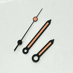 Watch Hands Black Orange White Three Hands Luminous Watch Accessories for NH35/ 36/ 4R/ 7S Movement